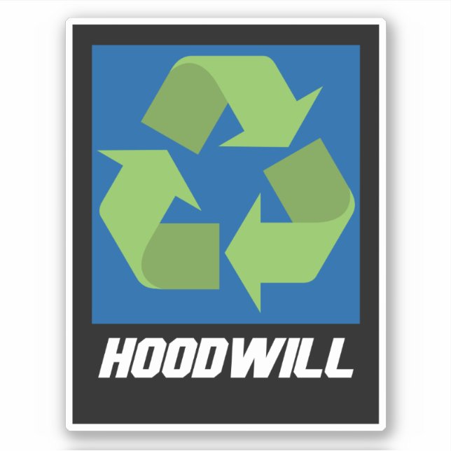 Hoodwill Logo Vinyl Sticker (Vorderseite)