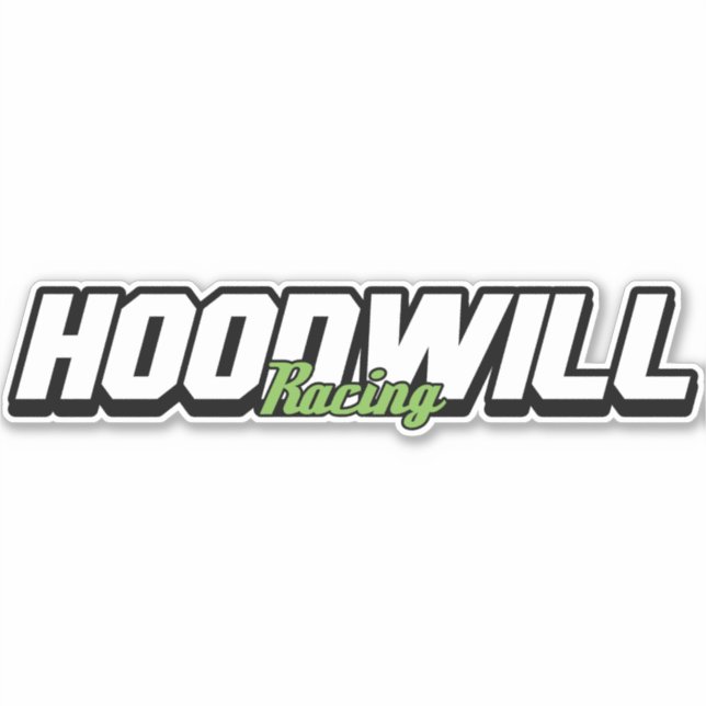 Hoodwill Racing Sticker (Vorderseite)