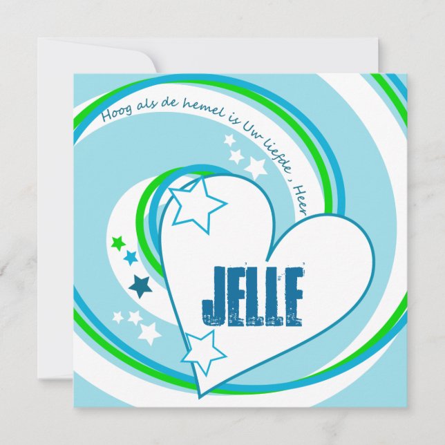 Hoog als de hemel is Uw liefde, Heer (Vorderseite)