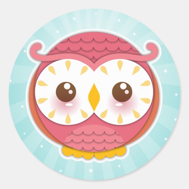HooHoo Owl Stickers (Vorderseite)