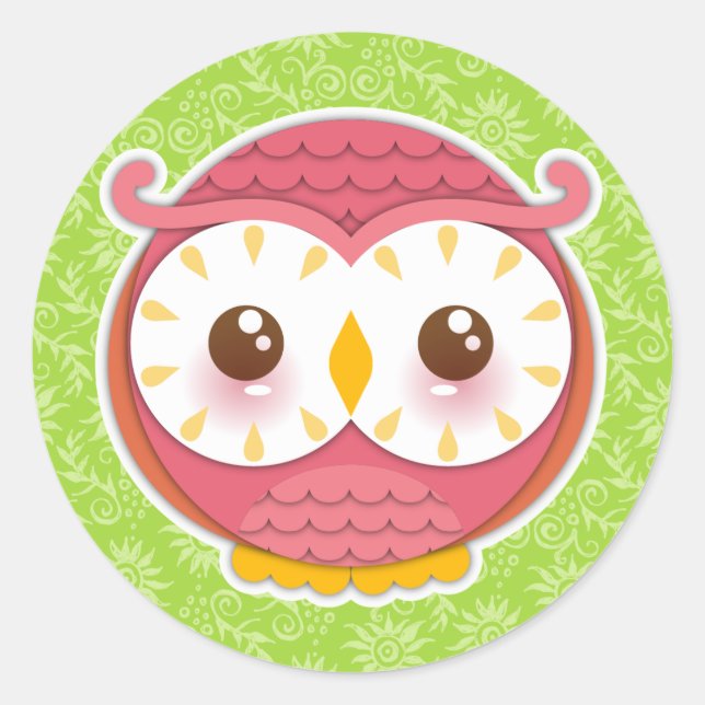 HooHoo Owl Stickers (Vorderseite)