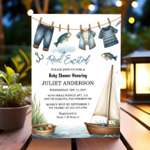 Hook Bait Fun Wood Little Fisherman Baby Shower