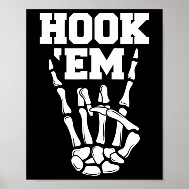 Hook em Skeleton Horns Halloween 2 Poster (Vorne)