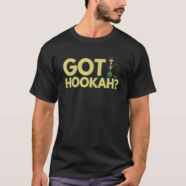 Hookah Bar und Wasserpfeife T-Shirt (Vorderseite)