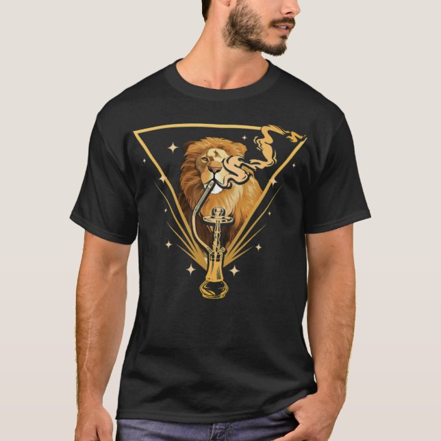 Hookah und eine Rauchen-Show lustig springen T-Shirt (Vorderseite)
