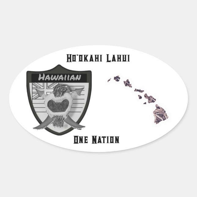 Ho'okahi Lahui Aufkleber (Vorderseite)