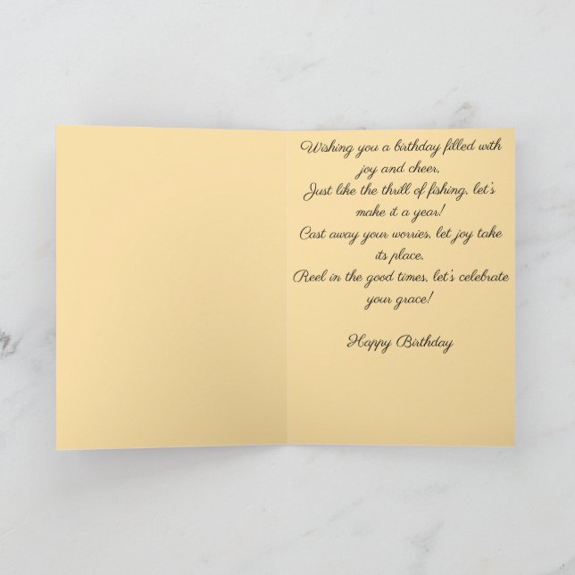 Hooked on Birthday Fun Karte (Innenseite)