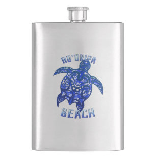Ho'okipa Beach Hawaii Urlaub Tribal Turtle Flachmann