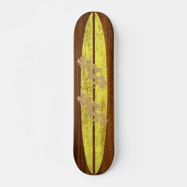 Hookipa Vintag Surf Imitate Wood Skateboard (Vorne)