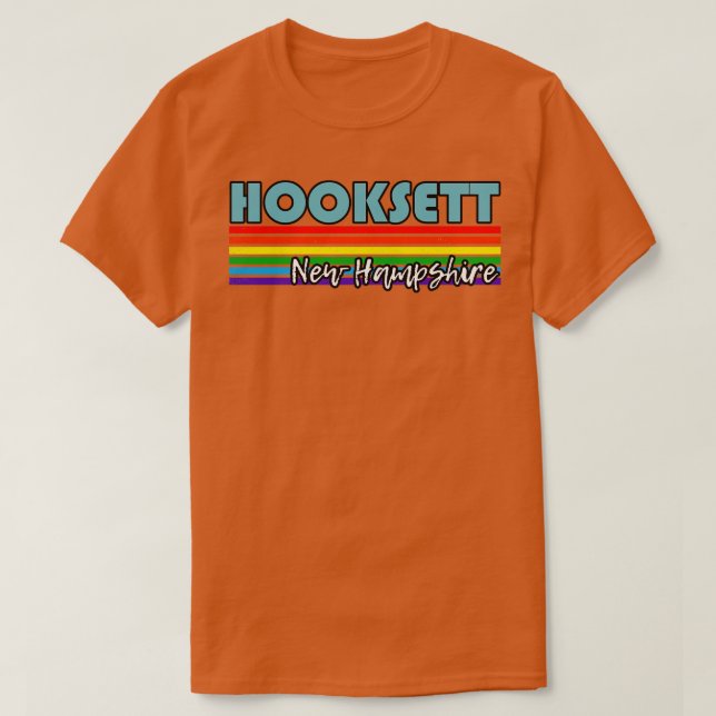 Hooksett Neues Hampshire Pride Hooksett LGBT Gesch T-Shirt (Design vorne)