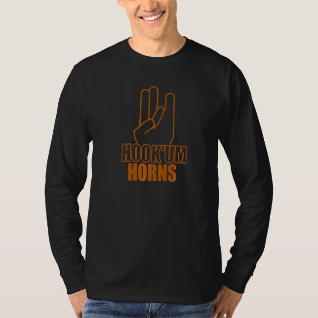 Hook'um Horns Texas Fan Bekleidung The Texas Shock T-Shirt (Vorderseite)