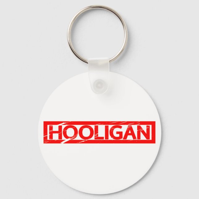 Hooligan-Briefmarke Schlüsselanhänger (Vorderseite)