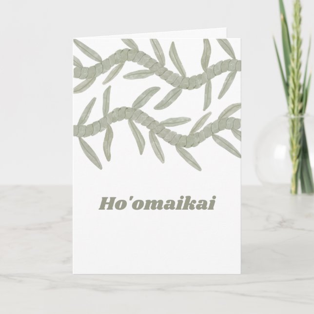 Ho'omaikai Dankeskarte (Vorderseite)