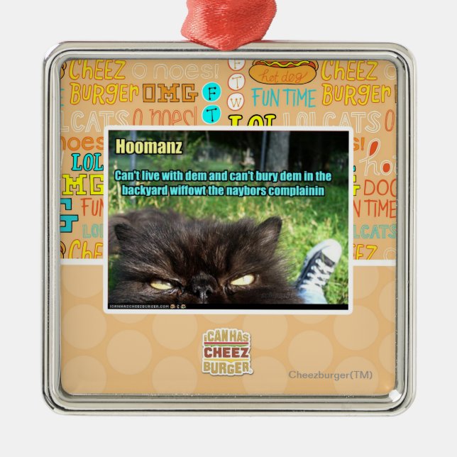 Hoomanz Ornament Aus Metall (Vorne)