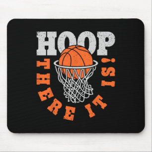 Hoop dort ist es Basketball Player Spaß Vintag Gif Mousepad