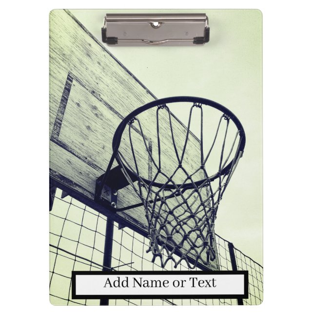 Hoop Dreams Basketball Zwischenablage Klemmbrett (Vorderseite)