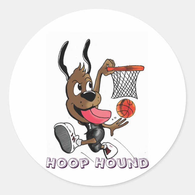 Hoop Hound Aufkleber (Vorderseite)