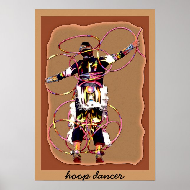 Hoop-Tänzerin~poster Poster (Vorne)
