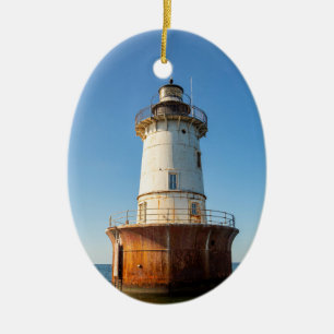 Hoopers Island Leuchtturm Keramik Ornament