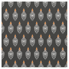 Hoopoe Bird Geometric Muster Stoff