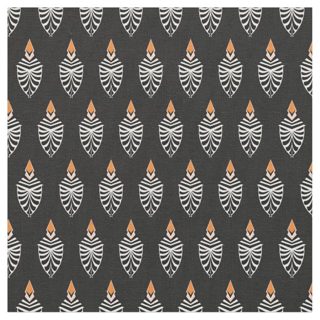 Hoopoe Bird Geometric Muster Stoff (Nahaufnahme)
