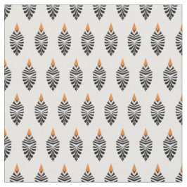 Hoopoe Bird Geometric Pattern auf Weiß Stoff