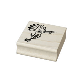Hoopoe Bird Gummistempel