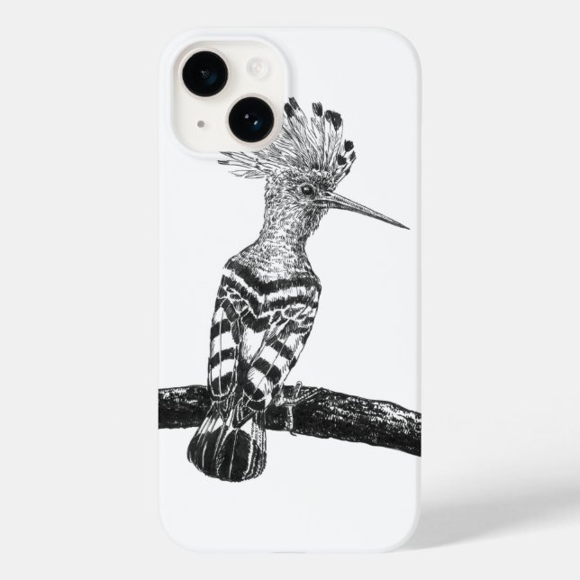 Hoopoe zeichnend Case-Mate iPhone 14 hülle (Rückseite)