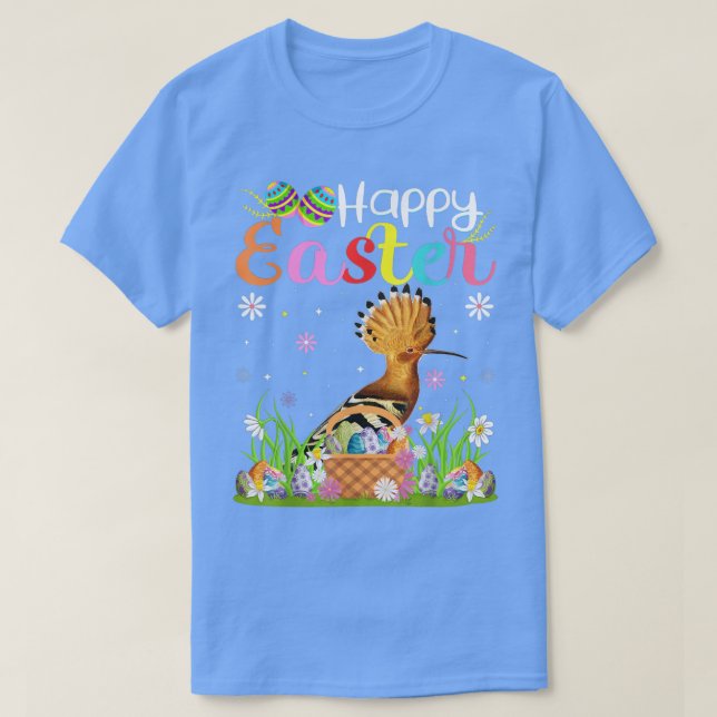 Hoopoes Bird Bunny Egg Jagd Funny Hoopoes Happy T-Shirt (Design vorne)