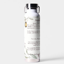 Ho'oponopono Gebet für Wohlstand Trinkflasche