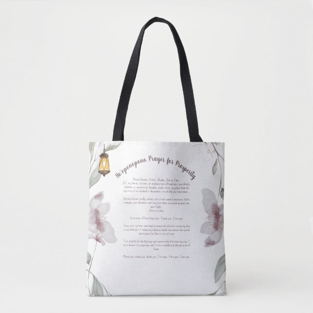 Ho'oponopono Gebet Tote Bag Tasche (Vorderseite)
