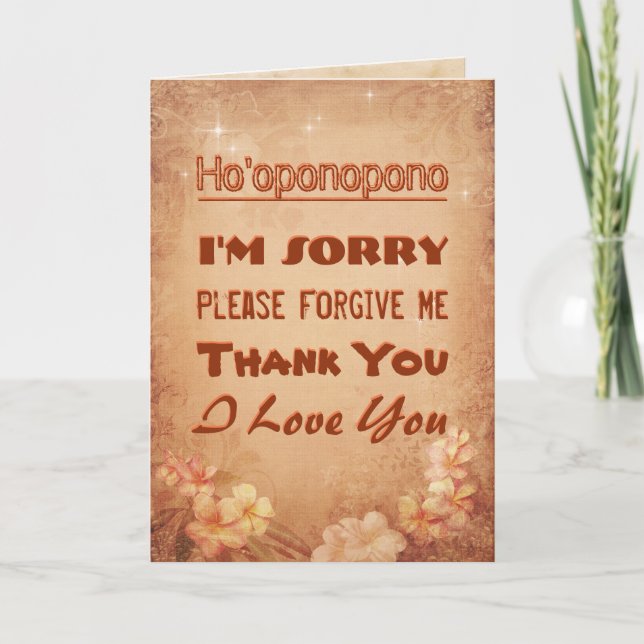 Ho'oponopono Karte (Vorderseite)