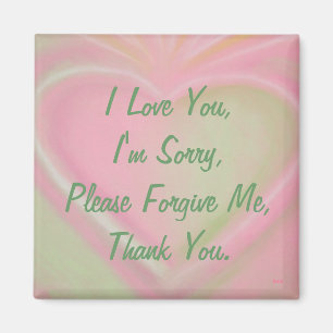 Ho'oponopono Magnet-Pinkheart Magnet