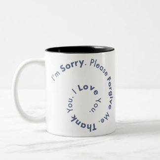 Ho'Oponopono Mantra Gebet Heilstrafen Zweifarbige Tasse