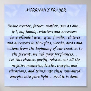 HO'OPONOPONO MANTRA (Hawaiisch) Poster