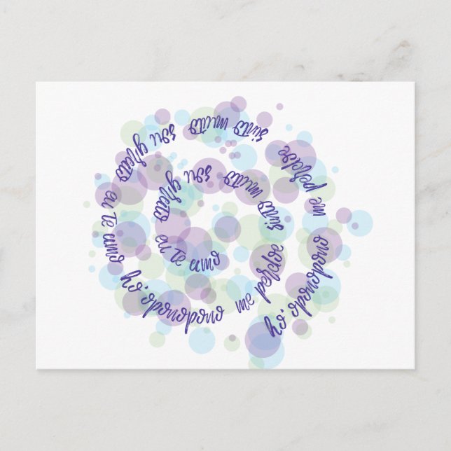 Ho'oponopono Postkarte (Vorderseite)