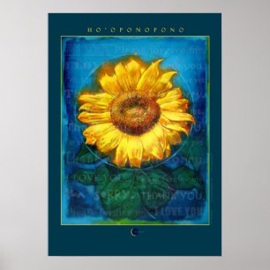 Hooponopono Sunflower Cleansing Poster