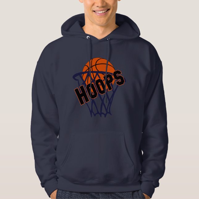 Hoops Basketball & Net Sweat - shirt à capuche mas (Devant)