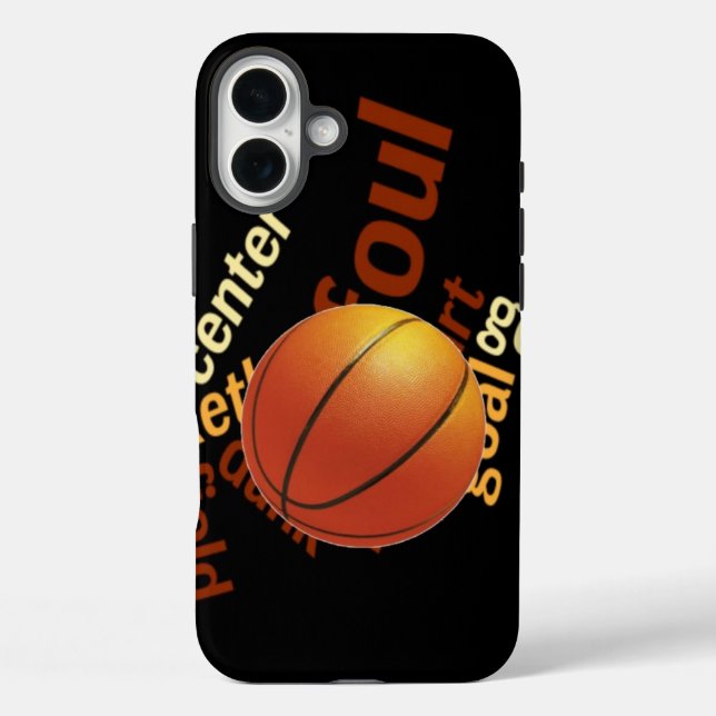 Hoops Basketball Sport Fanatics iPhone 16 Plus Hülle (Rückseite)