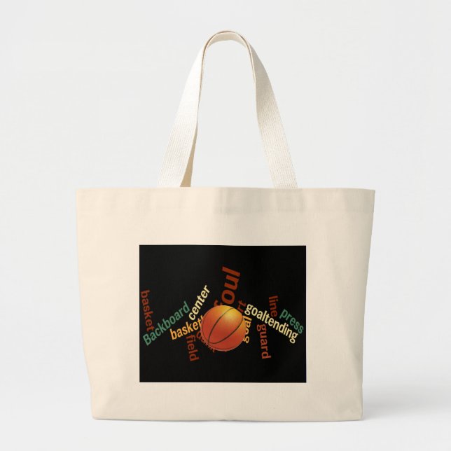 Hoops Basketball Sport Fanatics.jpg Jumbo Stoffbeutel (Vorne)