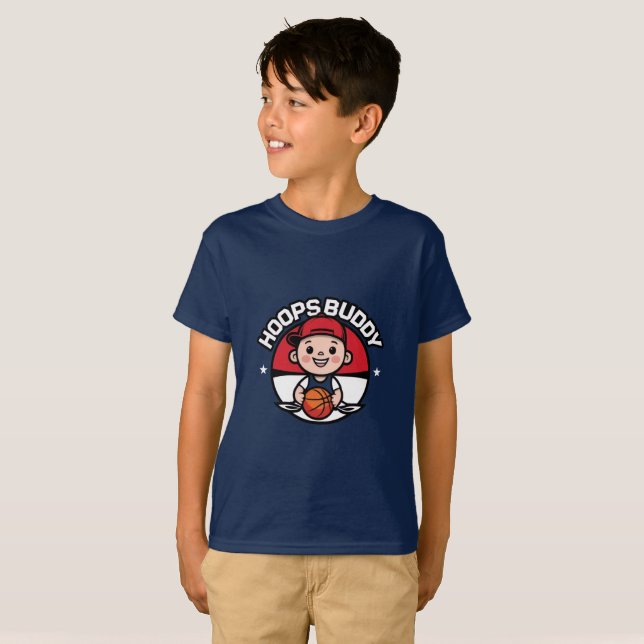 Hoops Buddy Basketball T - Shirt (Vorne ganz)