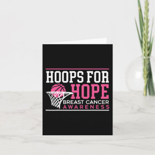 Hoops for Hope Basketball Player Brustkrebs Awa Karte