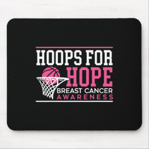 Hoops for Hope Basketball Player Brustkrebs Awa Mousepad