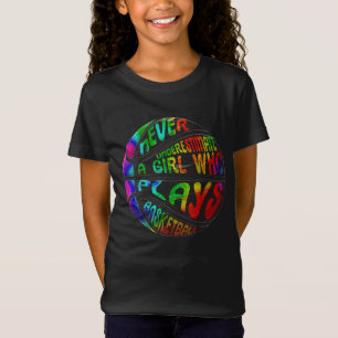Hoops Girls unterschätzen Basketball nie T-Shirt