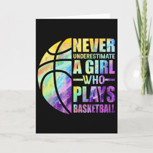 Hoops Girls unterschätzen nie ein Mädchen, das B s Karte