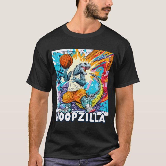 Hoopzilla: Der ultimative Dunk T-Shirt (Vorderseite)
