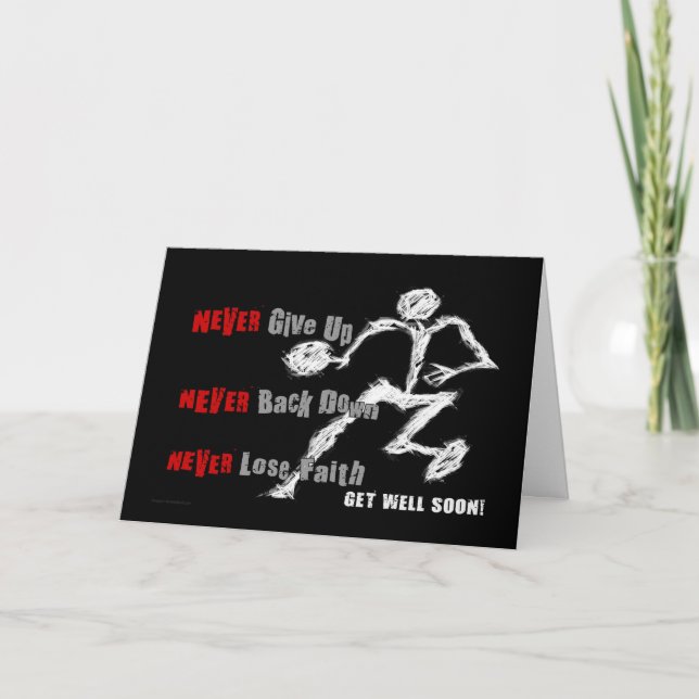 HOOPZONE "erhalten Well-NEVER" 12x18karte w/plain Karte (Vorderseite)