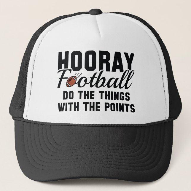Hooray Football Truckerkappe (Vorderseite)