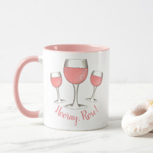 Hooray, Rosé! Rosa Rosa Rosa Weinkeller Tasse