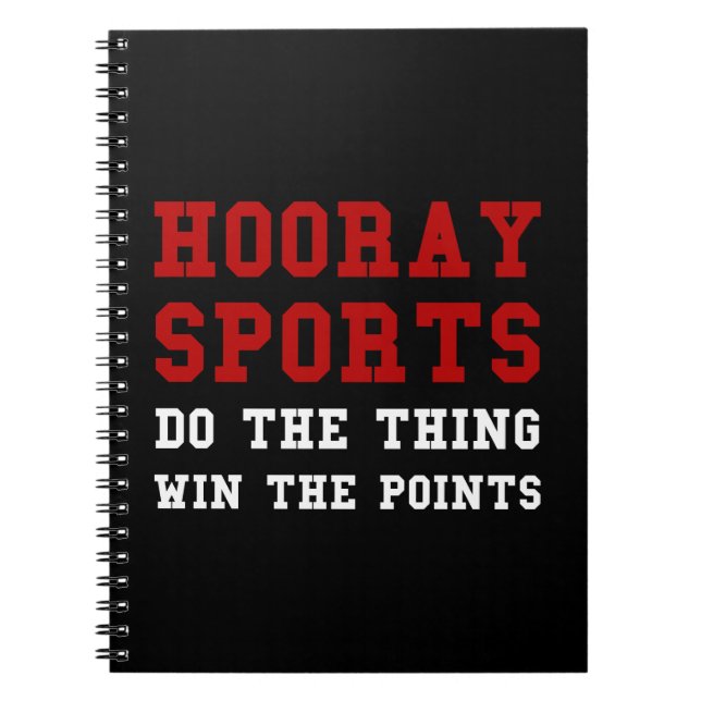 Hooray Sport Notizblock (Vorderseite)